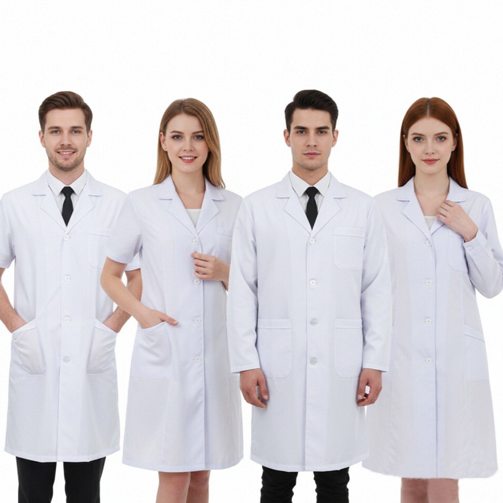 Medical Lab Research - Profesyonel Doktor Beyaz Önlüğü Laboratuvar Önlüğü